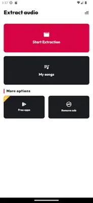 Extract video to audio MP3 android App screenshot 0